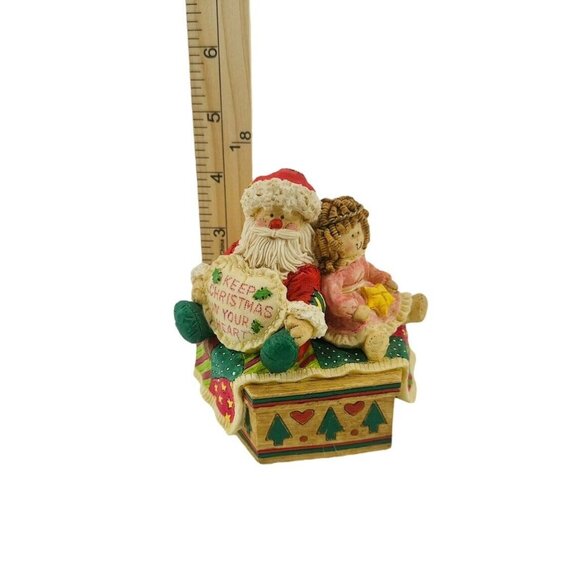 Vtg San Francisco Music Box Company Keep Christmas In Your Heart Santa Tested - Picture 7 of 10